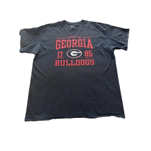 Other - Men's Russell 2XL Black Georgia Bulldogs Crew Neck Short Casual Sleeve T-Shirt